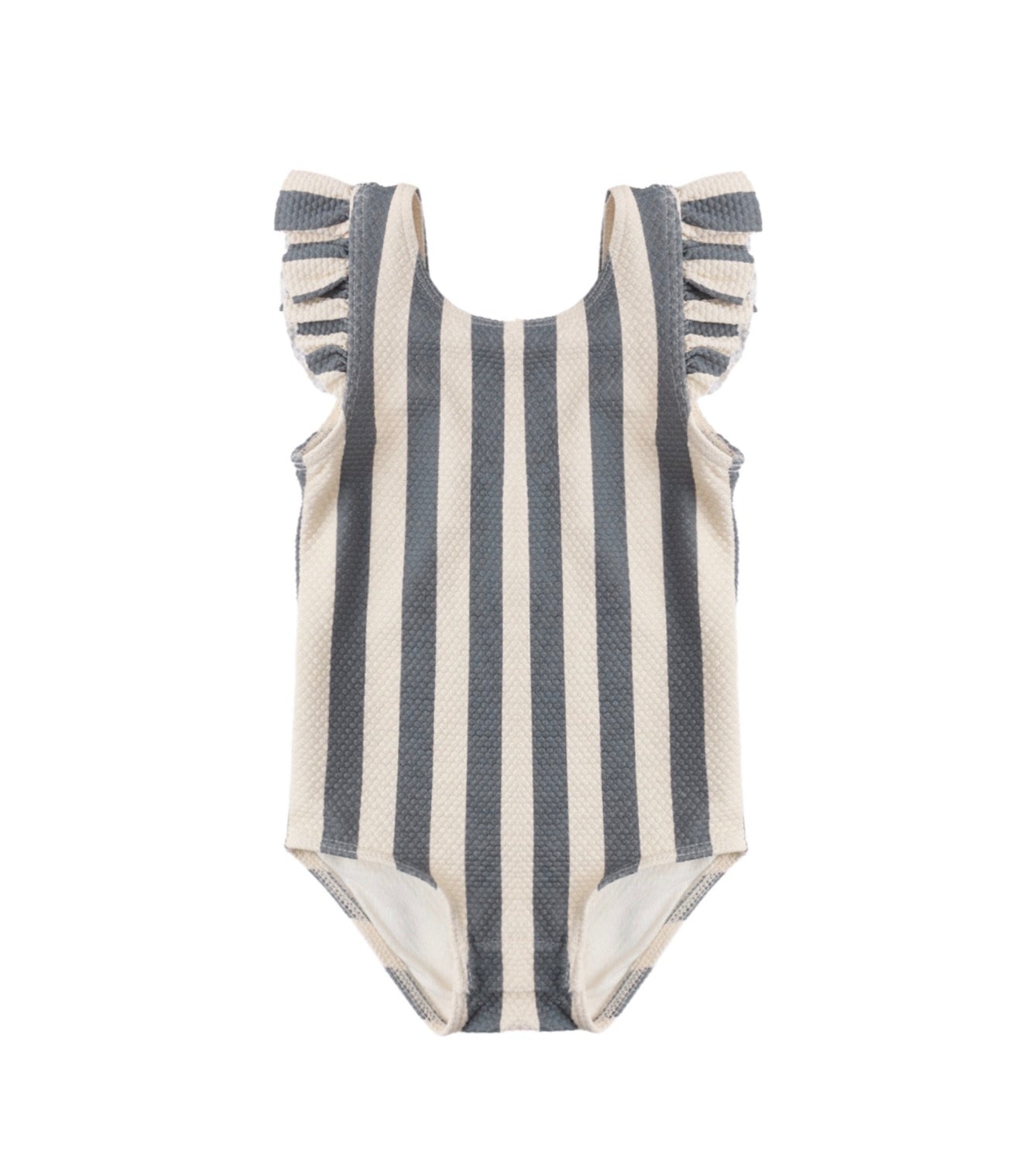 Quincy Mae Retro Ocean Stripe Scoop Back Swimsuit
