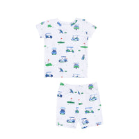 Angel Dear Blue Golf Carts Loungewear Set