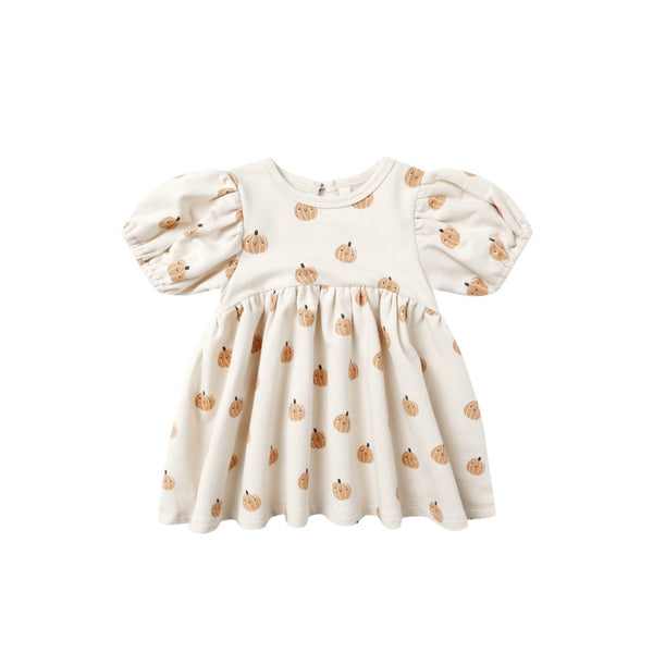 Quincy Mae Darla Smiley Pumpkins Dress