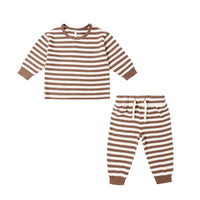 Quincy Mae Cedar Stripe Cozy Set