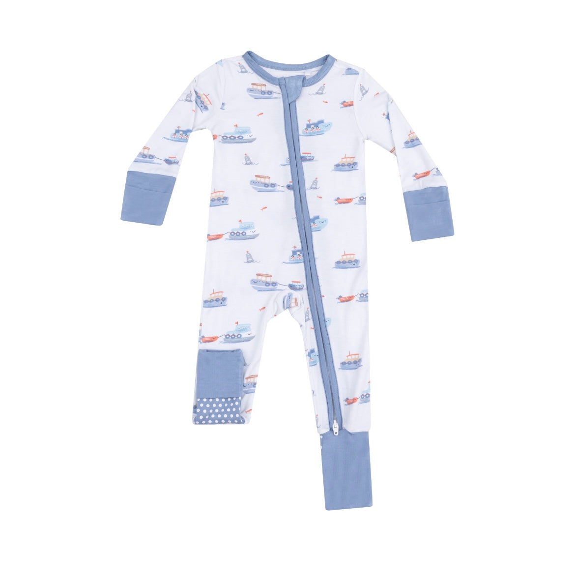 Angel Dear Bubbly Tugboats Playsuit