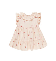 Quincy Mae Heart Embroidered Charlotte Dress