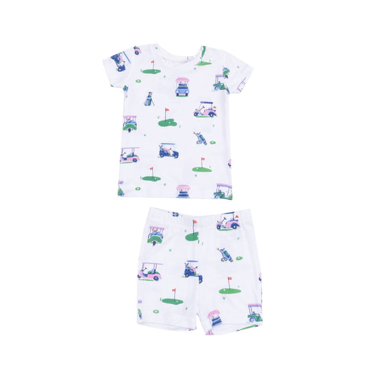 Angel Dear Pink Golf Carts Loungewear Set