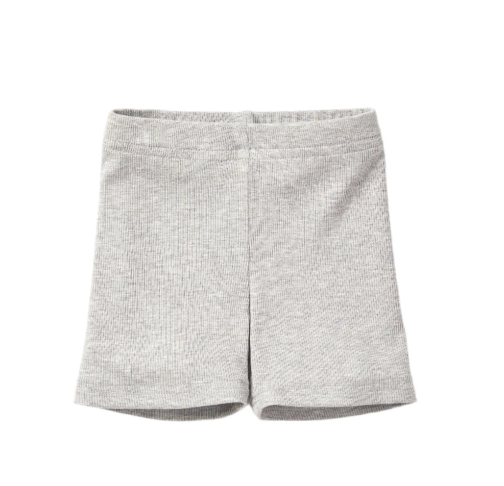 Little Bipsy Grey Ribbed Biker Short