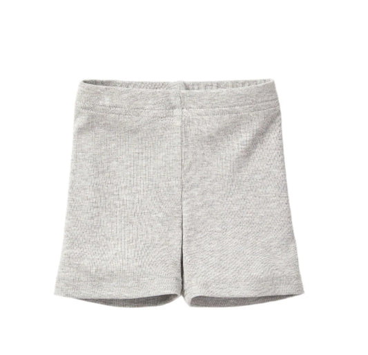 Little Bipsy Grey Ribbed Biker Short