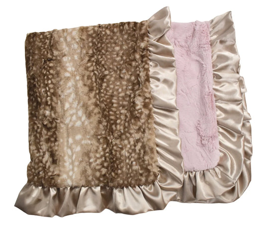 Rockin Royalty Dusty Pink Fawn Blanket