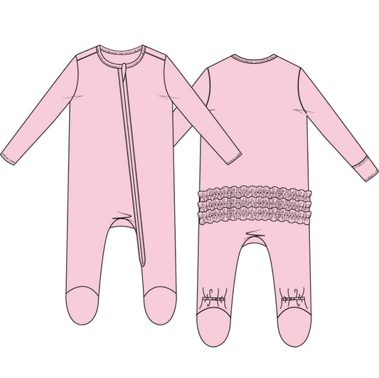 Angel Dear Pink A Boo Footie