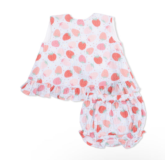 Angel Dear Strawberry Bliss Bloomer Set
