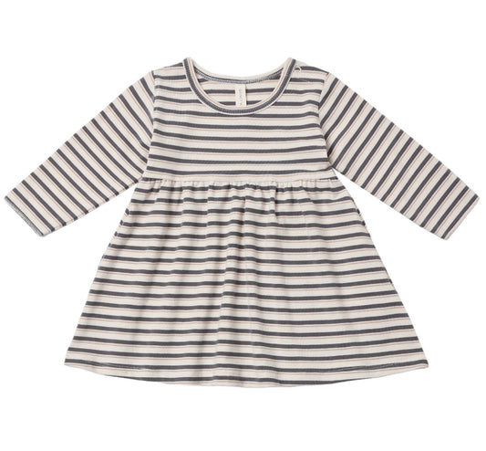 Quincy Mae Long Sleeve Vintage Stripe Dress