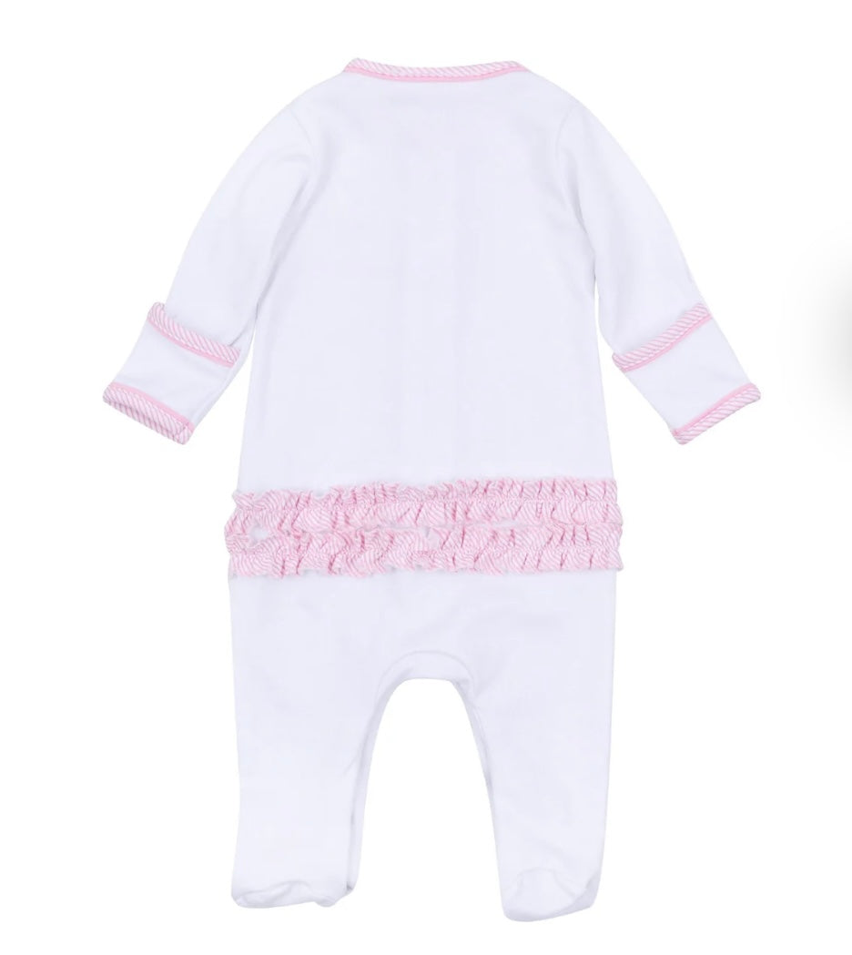 Magnolia Baby Girl Baby’s First Christmas Footie
