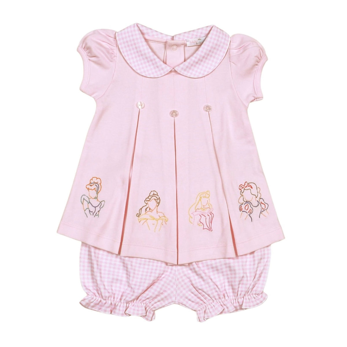 Baby Loren Pink Royal + Charm Bloomer Set