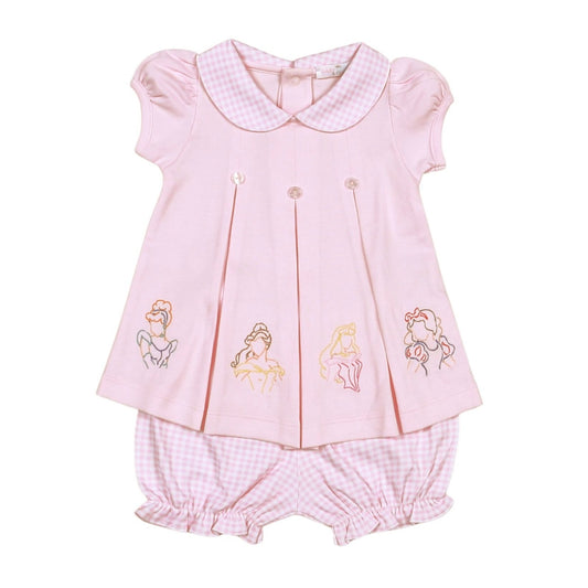 Baby Loren Pink Royal + Charm Bloomer Set