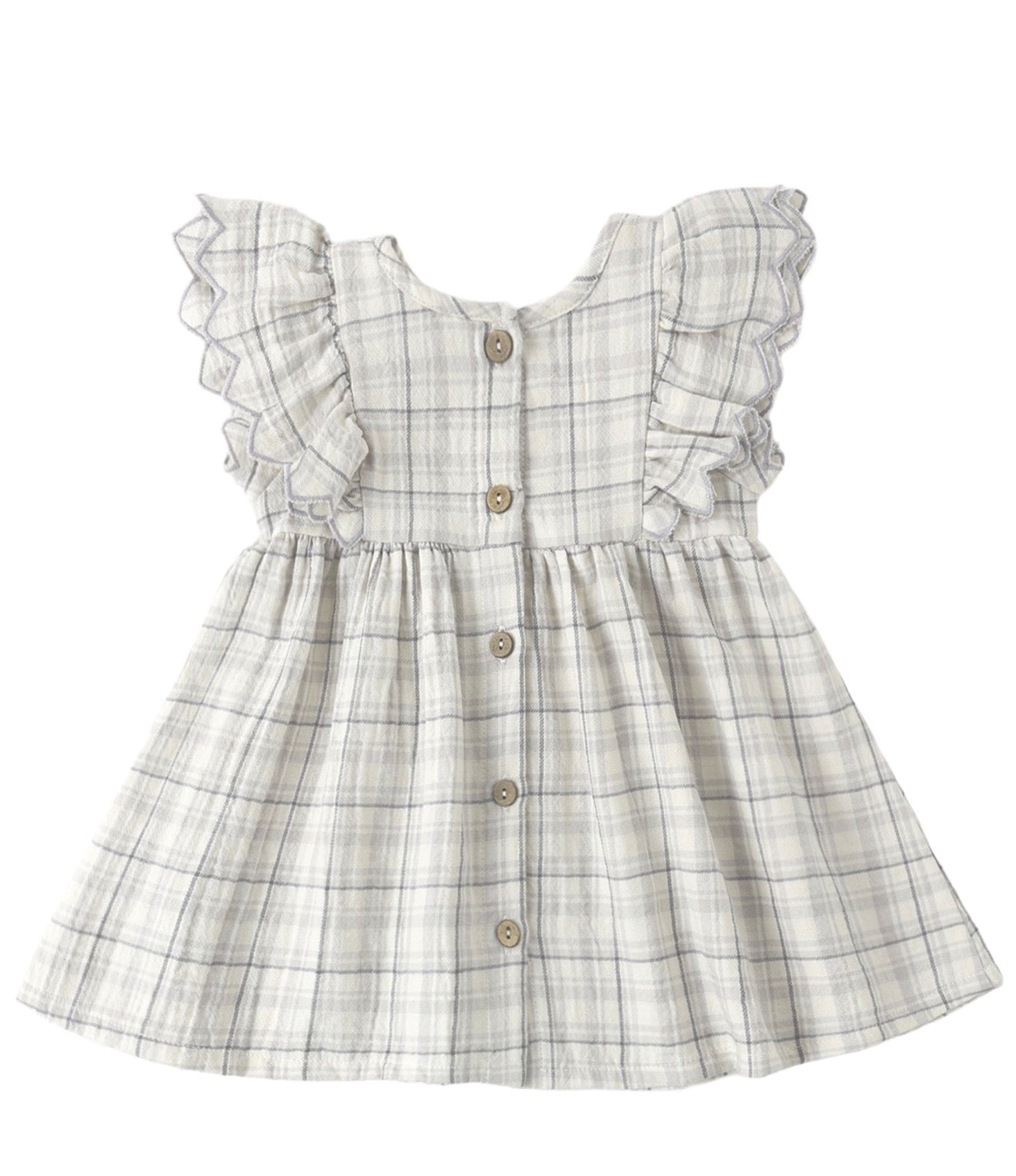 Quincy Mae Blue Plaid Alina Dress