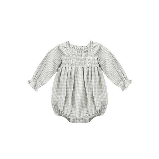 Quincy Mae Blue Gingham Eden Bubble