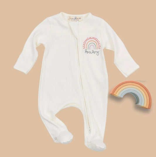Magnolia Baby Rainbow Baby Footie