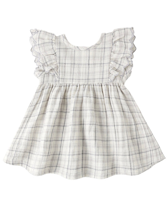 Quincy Mae Blue Plaid Alina Dress