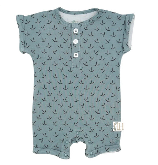 Hamner Hill Turkey Tracks Button Romper