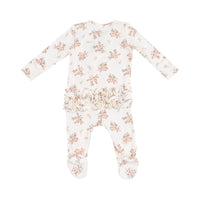 Angel Dear Vintage Rosebuds Ruffle Footie