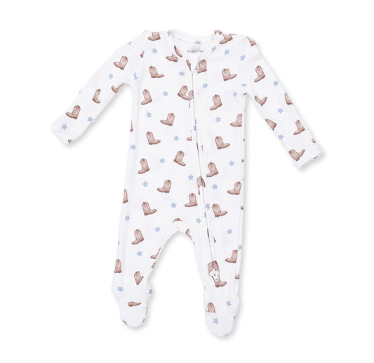 Angel Dear Mini Cowboy Boots Footie