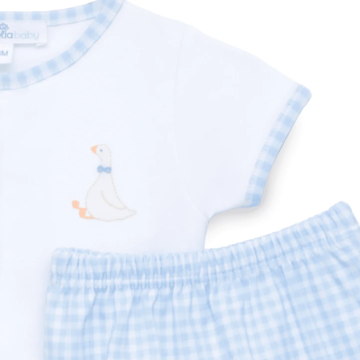 Magnolia Baby Blue Silly Goose Diaper Cover Set