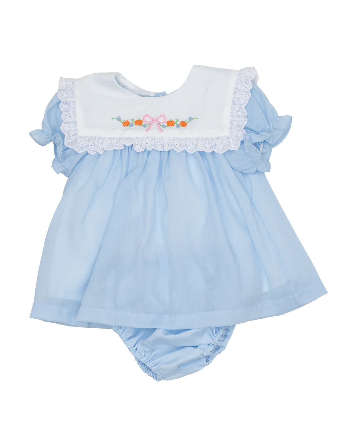 The oaks blue pumpkin bloomer set