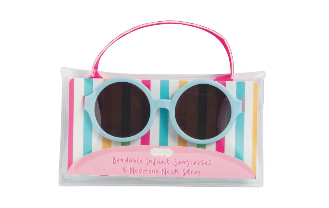 Mud Pie Light Blue + Pink Sun Glasses