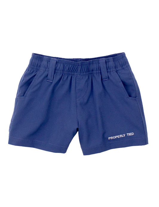 Properly Tied Washed Navy Pintail Short