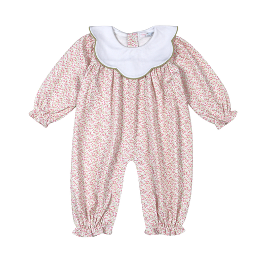 Baby Loren Melody Scalop Collar Romper