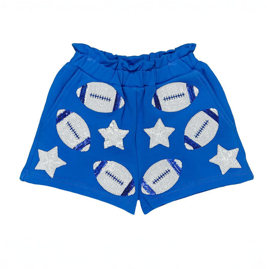 Belle Cher Royal Sequin Football Short