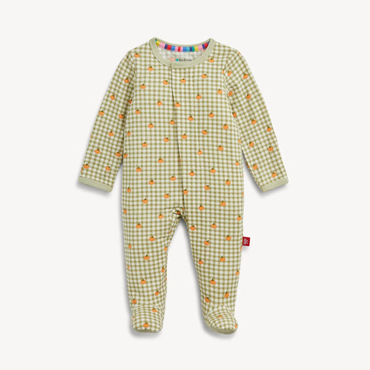 Magnetic Me Pumpkin Plaid Footie