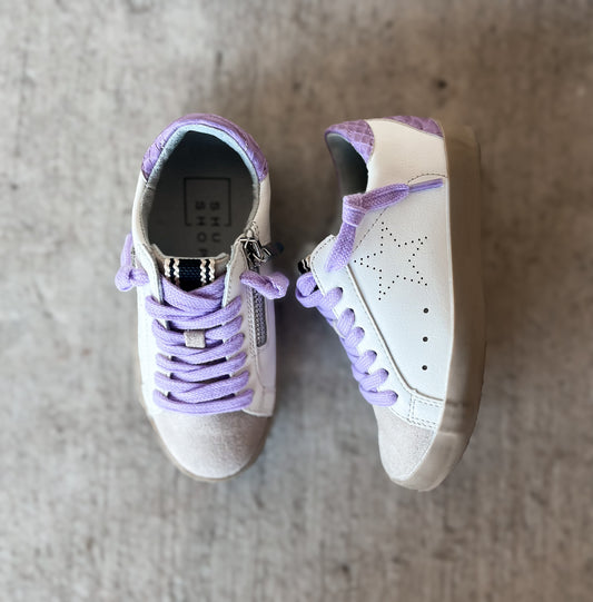 Shu Shop Mia Lilac Snake Sneaker