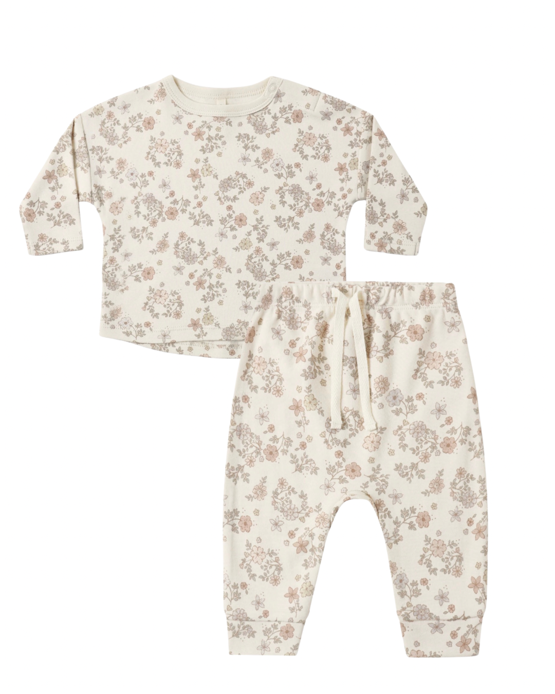 Quincy Mae Floral Vine LS Set