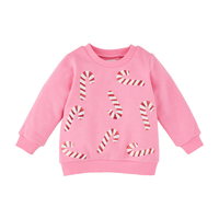 Mud Pie Candy Cane Sequin Sweatshirt