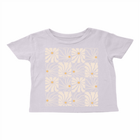 Tiny Whales Flower Check Boxy Tee