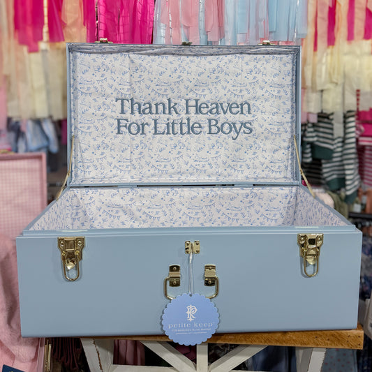 Petite Keep Blue Grand Embroidered Trunk