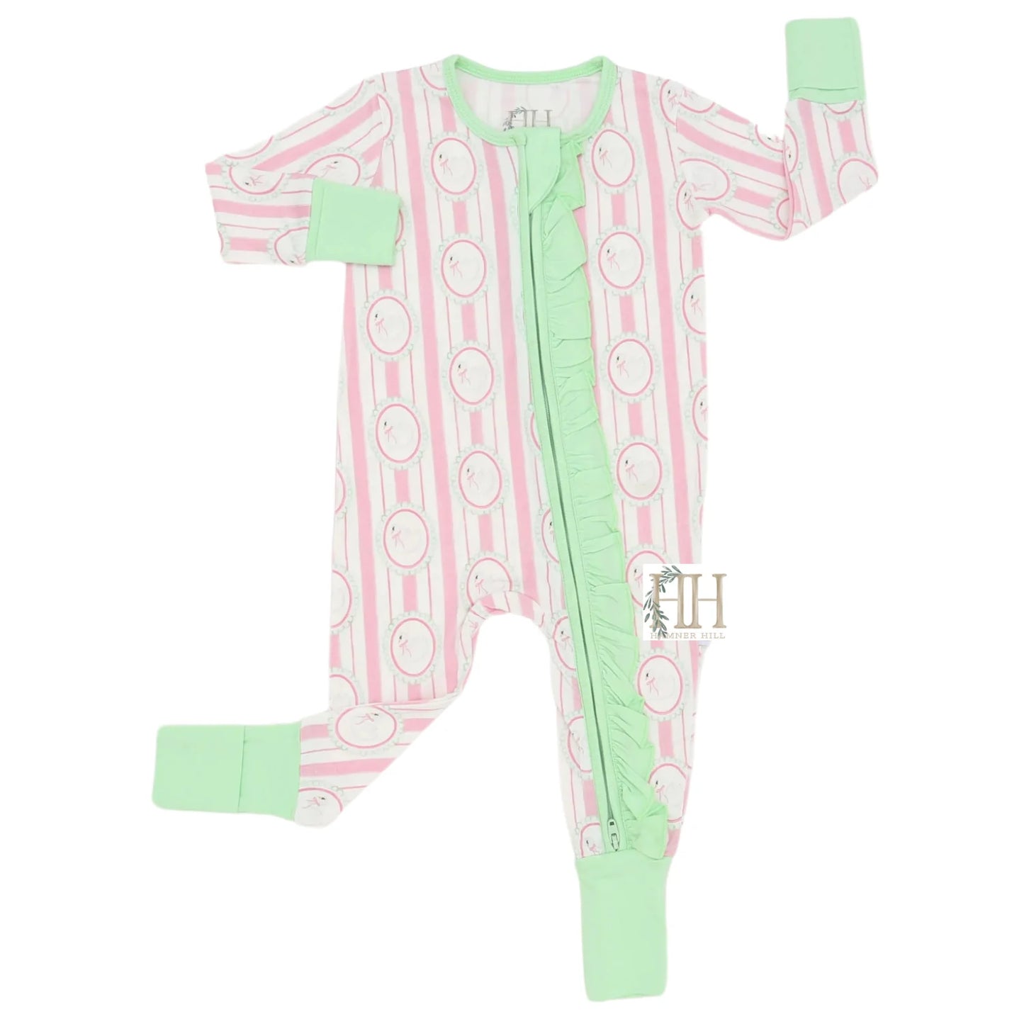 Hamner Hill Swan Ruffle Playsuit