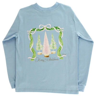 J Bailey Bottle Brush Christmas Tree LS Tee