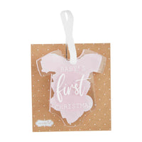 Mud Pie Baby’s First Pink Christmas Ornament