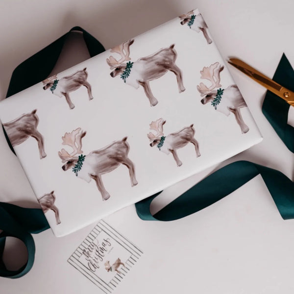 Hamner Hill Caribou Wrapping Paper