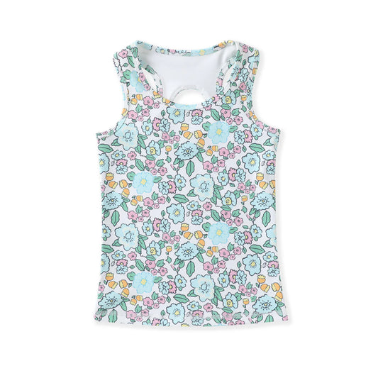 Swoon Baby Aqua Floral Active Tank