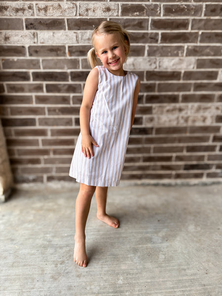 Millie Jay Khaki Stripe Dress