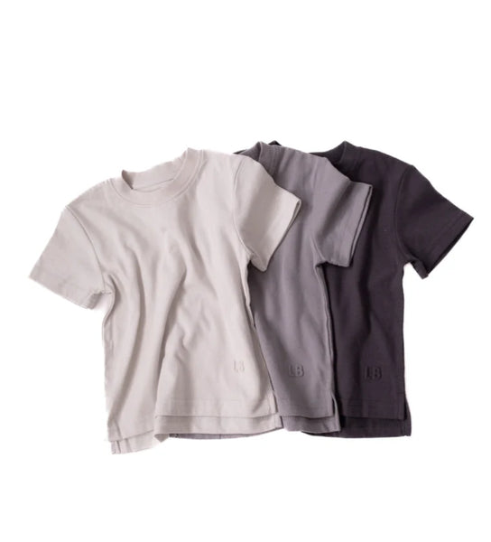 Little Bipsy Grey Elevated Tees 3 Pack