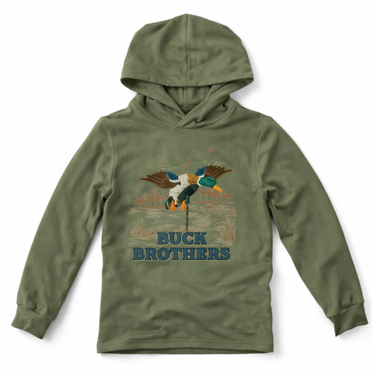 Velvet Fawn Moss Mallard Performance Hoodie