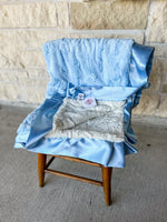 Rockin Royalty Baby Blue + Cream Blanket
