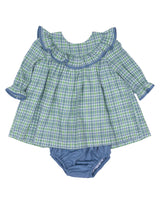 The Oaks Layla Bluegrass Plaid Bloomer Set