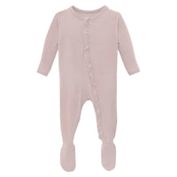 Kickee Pant Baby Rose Ruffle Footie
