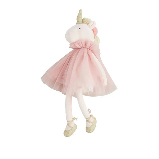 Mud Pie Unicorn Velvet Princess Plush