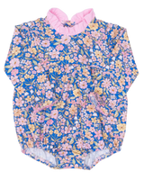 The Oaks Mary Mills Ditsy Navy Pink Watercolor Bubble