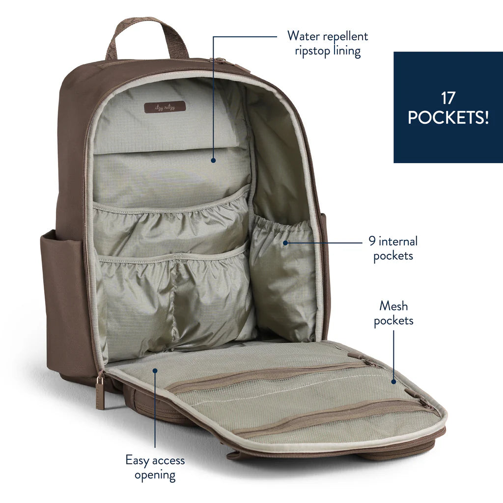 Itzy Ritzy Mocha Belong Utility Backpack Diaper Bag