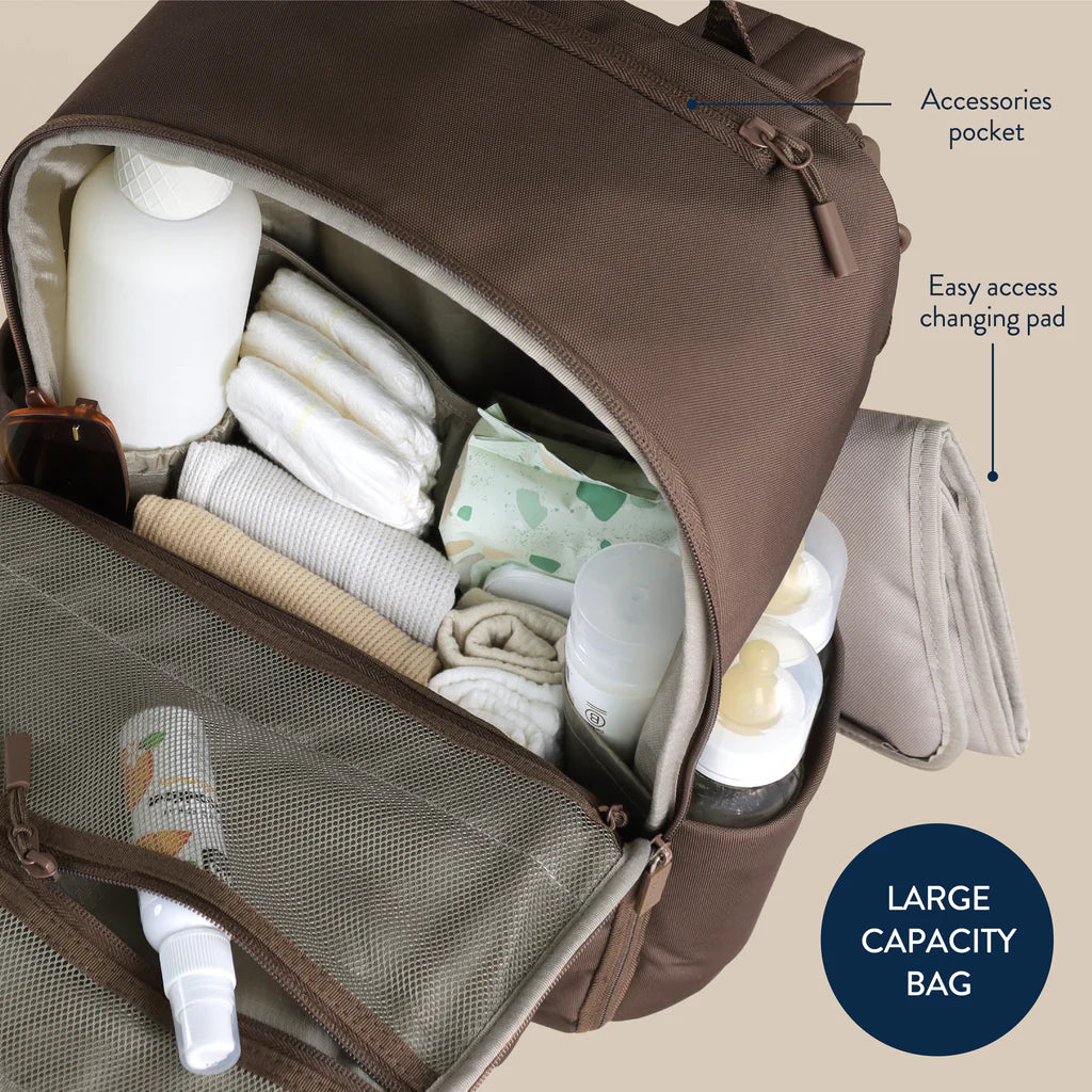 Itzy Ritzy Mocha Belong Utility Backpack Diaper Bag